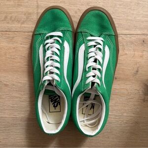 EUC VANS Style 36 Low Green snickers Gum Sz Men US 7/ Women US 8,5